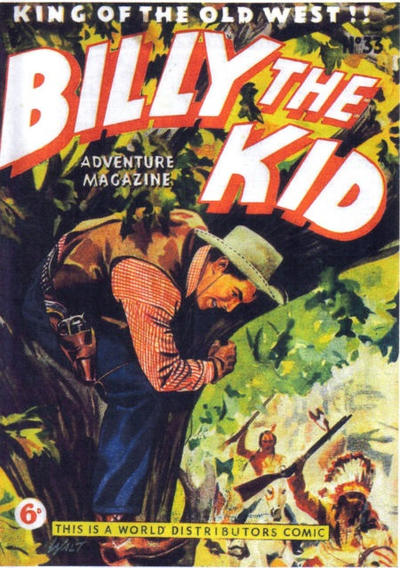 Cover for Billy the Kid Adventure Magazine (World Distributors, 1953 series) #33