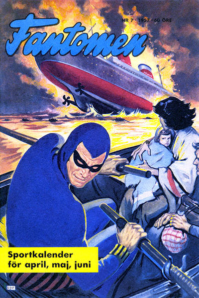 Cover for Fantomen (Åhlén & Åkerlunds, 1956 series) #7/1957