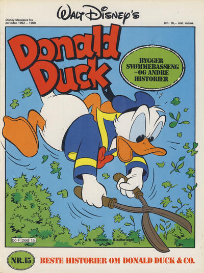 Cover for Walt Disney's Beste Historier om Donald Duck & Co [Disney-Album] (Hjemmet / Egmont, 1978 series) #15 - Donald Duck bygger svømmebasseng