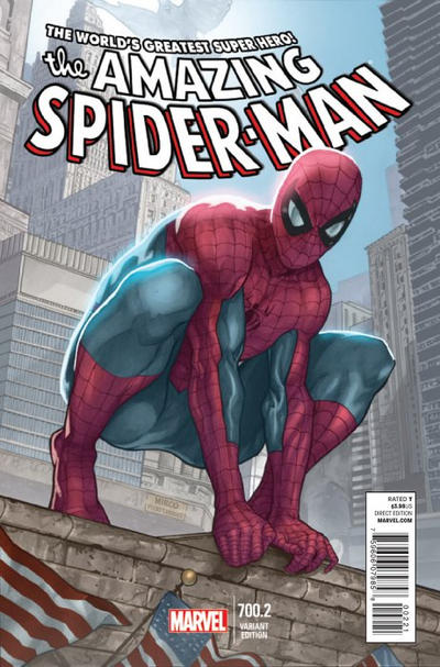 Cover for The Amazing Spider-Man (Marvel, 1999 series) #700.2 [Variant Edition - Mirco Pierfederici Cover]