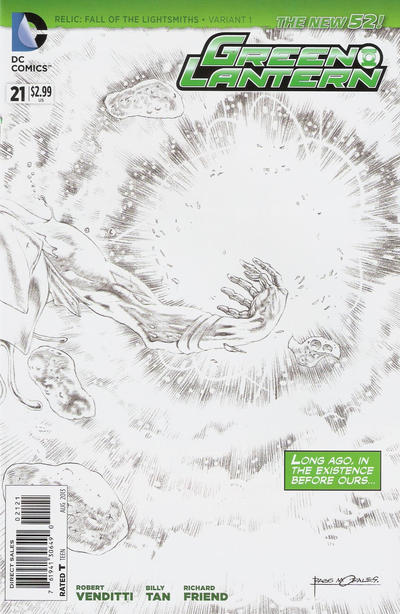 Cover for Green Lantern (DC, 2011 series) #21 [Rags Morales Sketch Cover]
