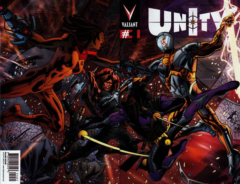 Cover for Unity (Valiant Entertainment, 2013 series) #1 [Cover C - Pullbox Edition - Bryan Hitch]