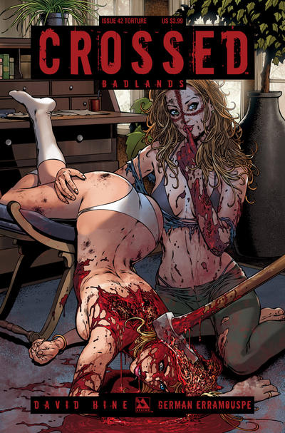 Cover for Crossed Badlands (Avatar Press, 2012 series) #42 [Torture Variant Cover by Matt Martin]
