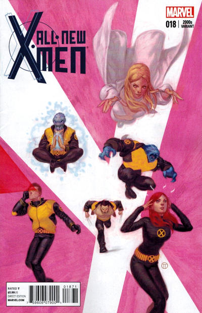 Cover for All-New X-Men (Marvel, 2013 series) #18 [2000s Variant Cover by Julian Totino Tedesco]