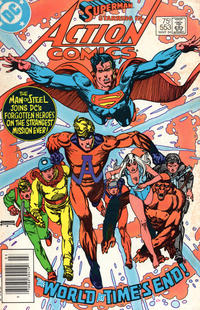 Cover Thumbnail for Action Comics (DC, 1938 series) #553 [Newsstand]
