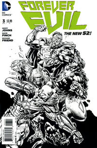 Cover Thumbnail for Forever Evil (DC, 2013 series) #3 [David Finch / Richard Friend Black & White Cover]
