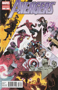Cover for Avengers (Marvel, 2010 series) #34 [Paolo Rivera Cover]