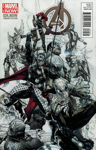 Cover for Avengers (Marvel, 2013 series) #24.NOW [Simone Bianchi Sketch Variant]