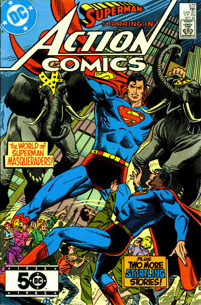 Cover for Action Comics (DC, 1938 series) #572 [Direct]