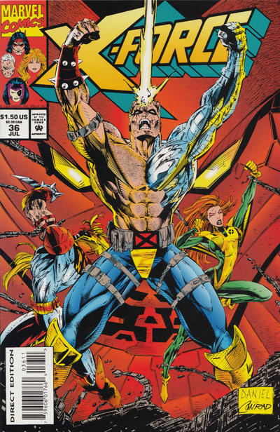 Cover for X-Force (Marvel, 1991 series) #36 [Direct Edition]