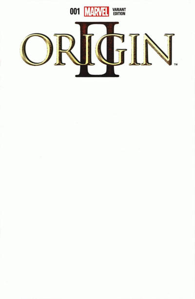Cover for Origin II (Marvel, 2014 series) #1 [Blank Variant]