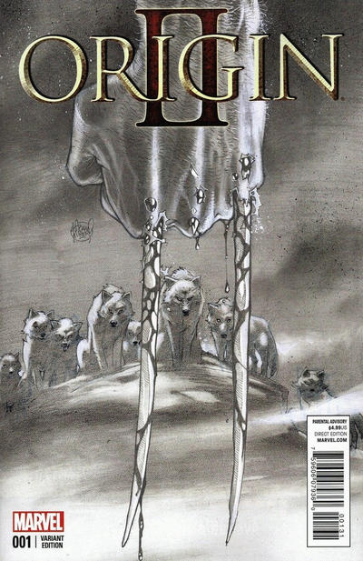 Cover for Origin II (Marvel, 2014 series) #1 [Adam Kubert Sketch Variant]