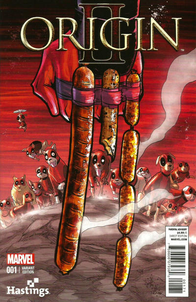 Cover for Origin II (Marvel, 2014 series) #1 [Hastings Deadpool Exclusive Variant]