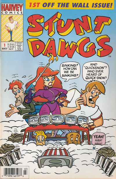 Cover for Stunt Dawgs (Harvey, 1993 series) #1 [Newsstand]