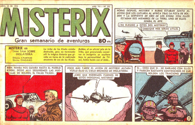 Cover for Misterix (Editorial Abril, 1948 series) #292