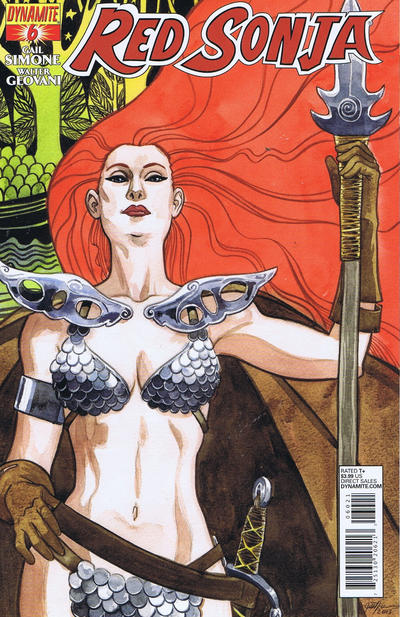 Cover for Red Sonja (Dynamite Entertainment, 2013 series) #6 [Variant Cover by Jill Thompson]