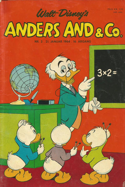 Cover for Anders And & Co. (Egmont, 1949 series) #3/1964