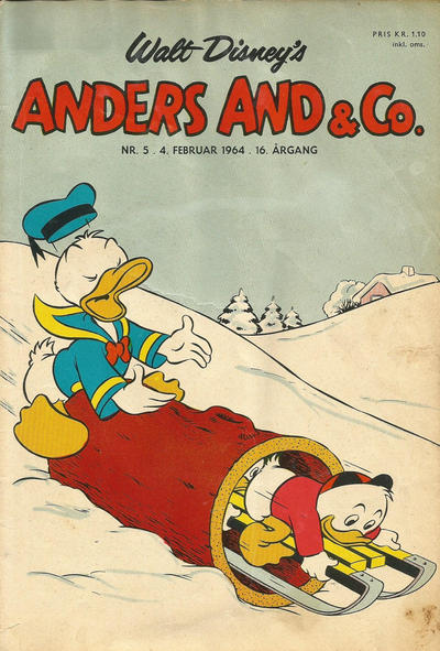 Cover for Anders And & Co. (Egmont, 1949 series) #5/1964