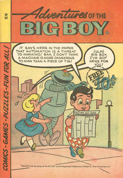 Cover for Adventures of the Big Boy (Webs Adventure Corporation, 1957 series) #90 [West]