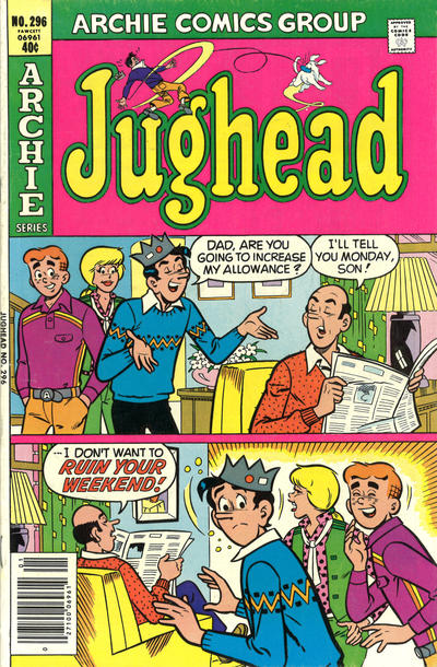 Cover for Jughead (Archie, 1965 series) #296