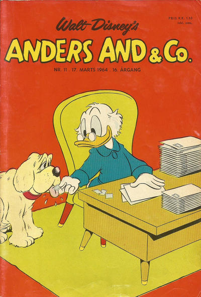 Cover for Anders And & Co. (Egmont, 1949 series) #11/1964