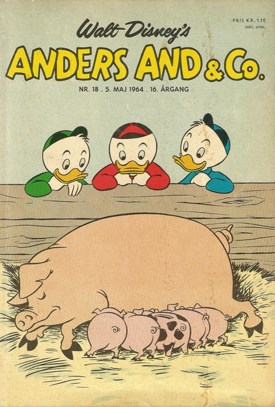 Cover for Anders And & Co. (Egmont, 1949 series) #18/1964