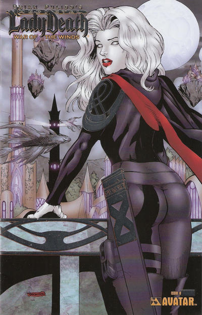 Cover for Brian Pulido's Medieval Lady Death: War of the Winds (Avatar Press, 2006 series) #6 [Platinum Foil]