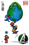 Cover Thumbnail for Avengers World (2014 series) #1 [Marvel Babies Variant by Skottie Young]