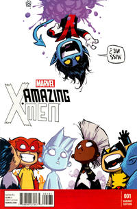 Cover Thumbnail for Amazing X-Men (Marvel, 2014 series) #1 [Marvel Babies Variant by Skottie Young]