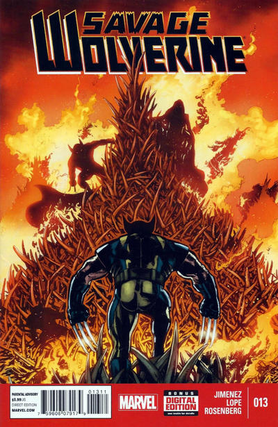 Cover for Savage Wolverine (Marvel, 2013 series) #13