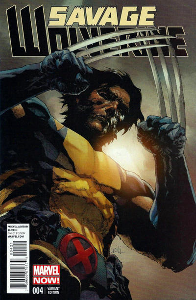 Cover for Savage Wolverine (Marvel, 2013 series) #4 [Leinil Francis Yu Variant]
