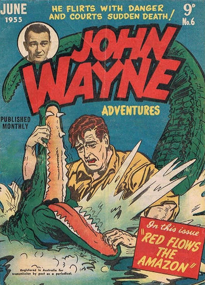 Cover for John Wayne Adventures (Associated Newspapers, 1955 series) #6
