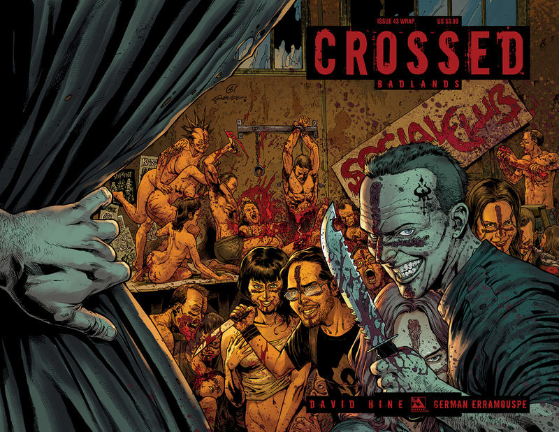 Cover for Crossed Badlands (Avatar Press, 2012 series) #43 [Wraparound Variant Cover by Gabriel Andrade]