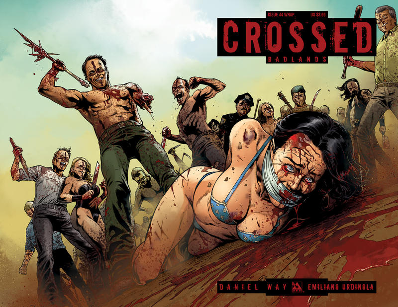 Cover for Crossed Badlands (Avatar Press, 2012 series) #44 [Wraparound Variant Cover by Gabriel Andrade]