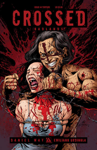 Cover for Crossed Badlands (Avatar Press, 2012 series) #44 [Torture Variant by Gabriel Andrade]