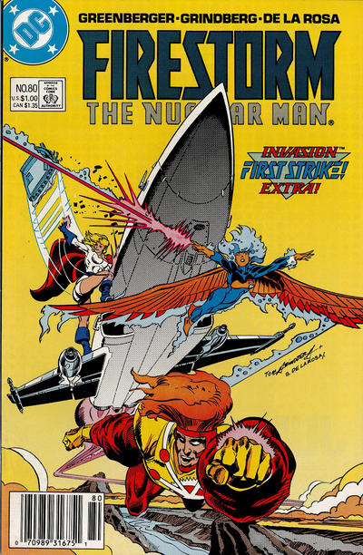 Cover for Firestorm the Nuclear Man (DC, 1987 series) #80 [Newsstand]