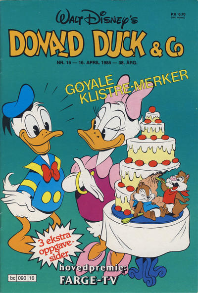 Cover for Donald Duck & Co (Hjemmet / Egmont, 1948 series) #16/1985