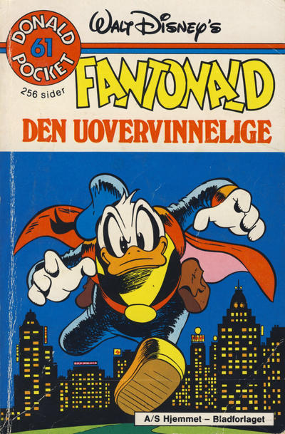 Cover for Donald Pocket (Hjemmet / Egmont, 1968 series) #61 - Fantonald den uovervinnelige [1. opplag]