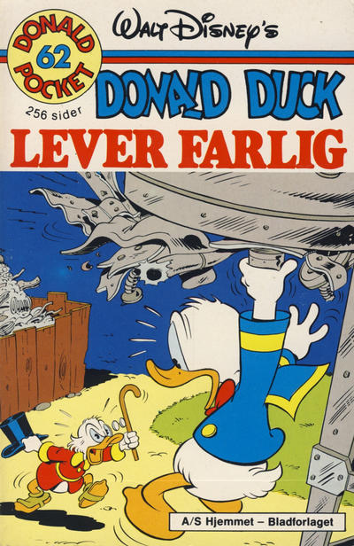 Cover for Donald Pocket (Hjemmet / Egmont, 1968 series) #62 - Donald Duck lever farlig [1. opplag]