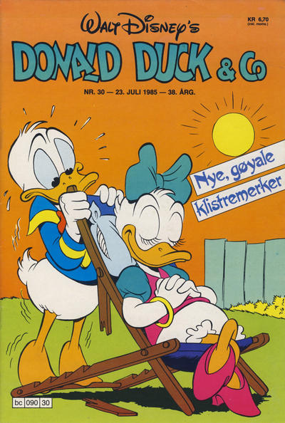 Cover for Donald Duck & Co (Hjemmet / Egmont, 1948 series) #30/1985