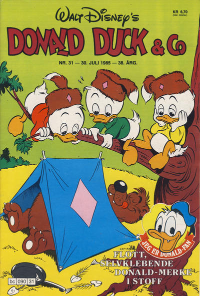 Cover for Donald Duck & Co (Hjemmet / Egmont, 1948 series) #31/1985