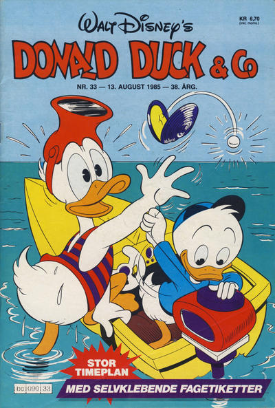 Cover for Donald Duck & Co (Hjemmet / Egmont, 1948 series) #33/1985