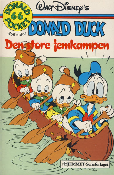 Cover for Donald Pocket (Hjemmet / Egmont, 1968 series) #66 - Donald Duck Den store femkampen [1. opplag]