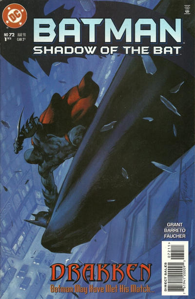 Cover for Batman: Shadow of the Bat (DC, 1992 series) #72 [Direct Sales]