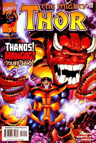 Cover for Thor (Marvel, 1998 series) #21 [Direct Edition]