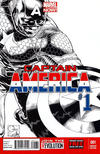 Cover for Captain America (Marvel, 2013 series) #1 [Joe Quesada Black and White Variant]