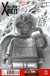Cover for All-New X-Men (Marvel, 2013 series) #17 [Lego Variant Sketch Cover by Leonel Castellani]
