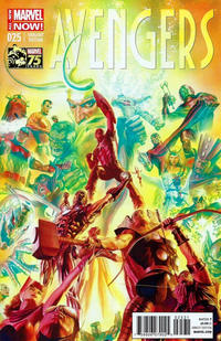 Cover Thumbnail for Avengers (Marvel, 2013 series) #25 [Marvel's 75th Anniversary Alex Ross Variant]