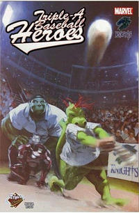 Cover Thumbnail for Custom: Triple A Baseball Heroes (Marvel, 2007 series) #2 [Charlotte Knights variant]