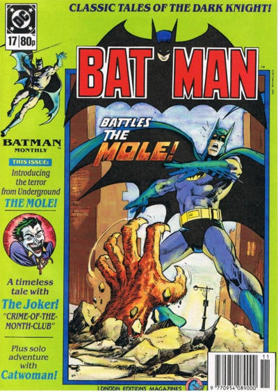 Cover for Batman Monthly (Egmont UK, 1988 series) #17